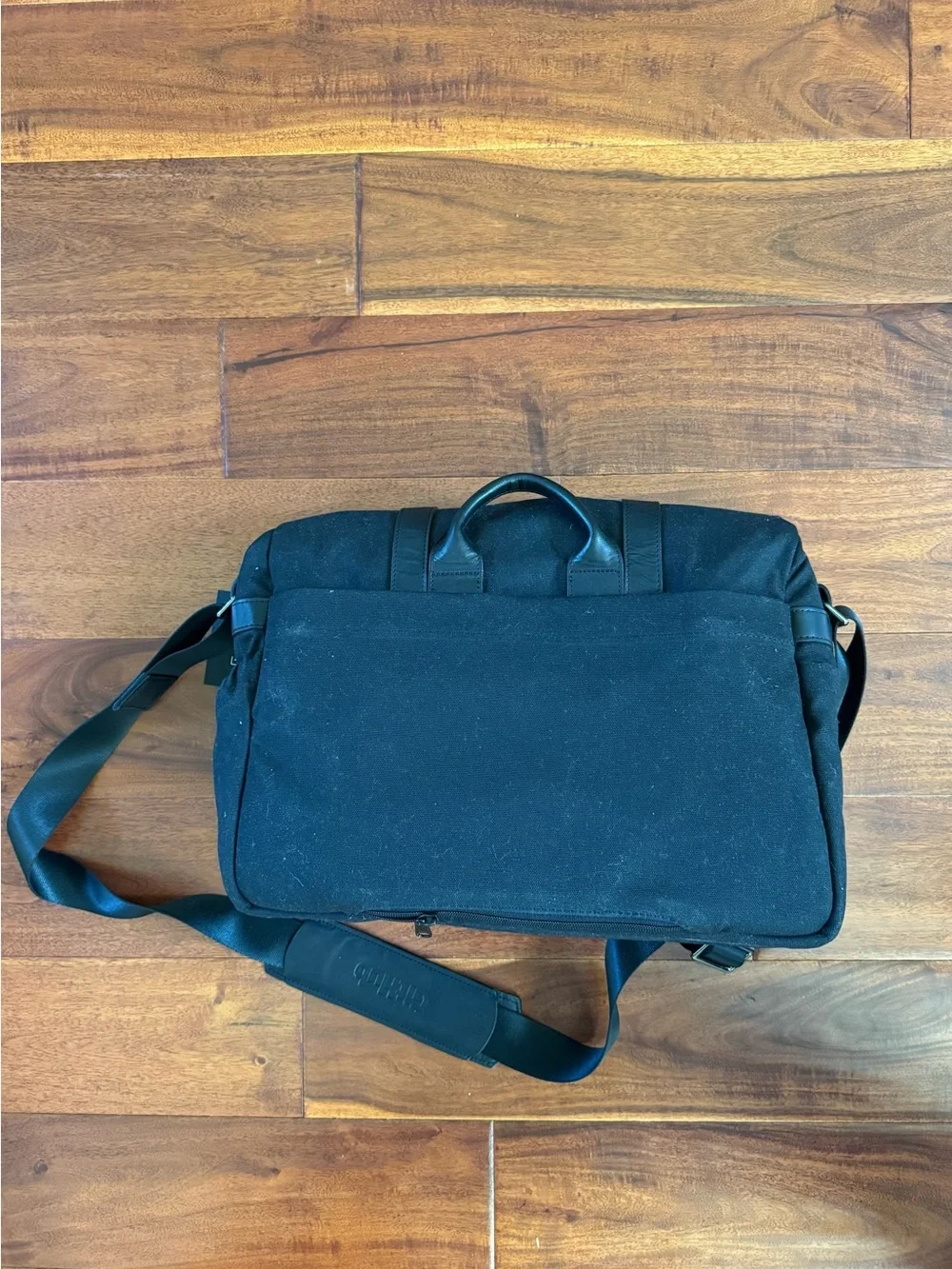 ONA The Brixton Canvas Messenger Bag for Camera & Laptop Black - Github Edition